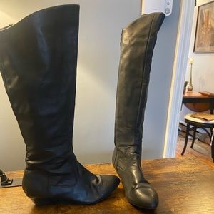 7.5 leather knee high boots